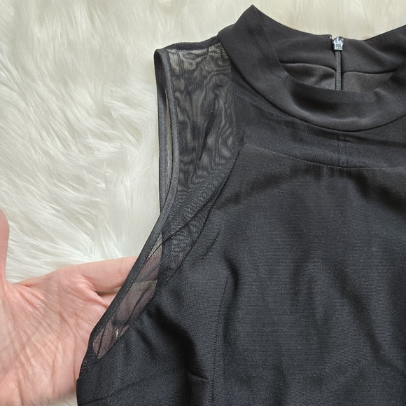 Banites Sheer Bodycon Mesh Panel Dress Size 10 - Picture 7 of 7